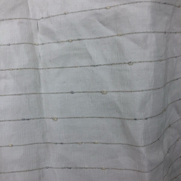 VINEYARD VINES Shimmer Beaded Linen Tank Top Sz 0 - Picture 5 of 8